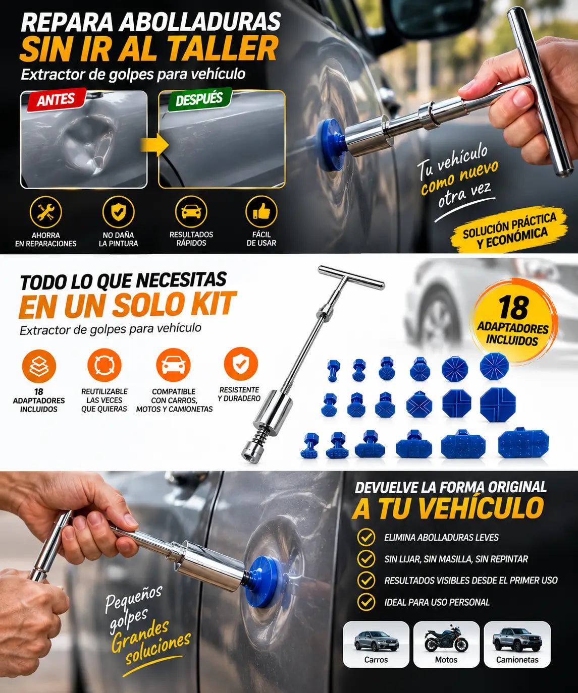 Extractor de Golpes para Vehículo